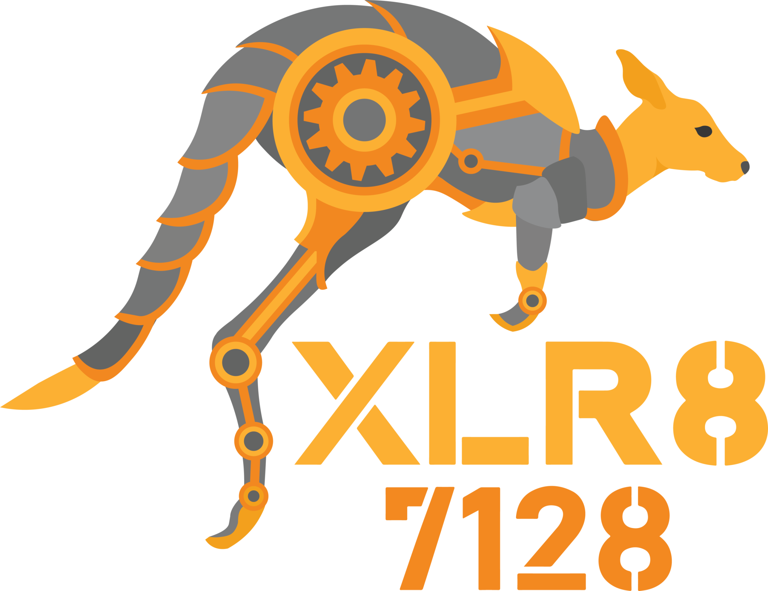 7128 XLR8 Kangaroo logo